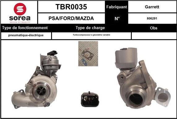 EAI TBR0035 - Turbocompresseur, suralimentation cwaw.fr