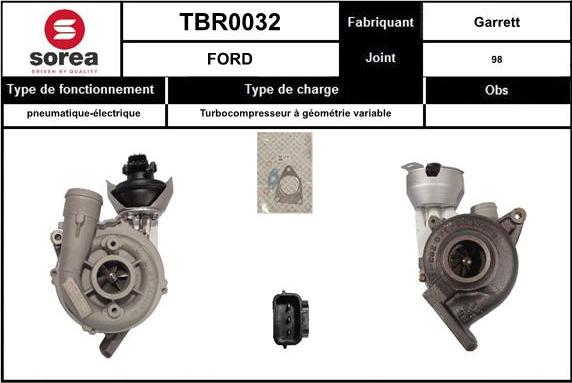 EAI TBR0032 - Turbocompresseur, suralimentation cwaw.fr