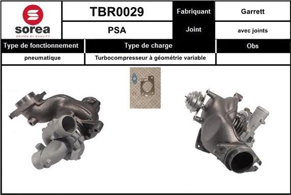 EAI TBR0029 - Turbocompresseur, suralimentation cwaw.fr