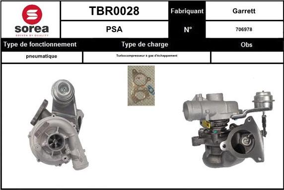 EAI TBR0028 - Turbocompresseur, suralimentation cwaw.fr