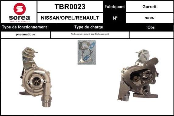 EAI TBR0023 - Turbocompresseur, suralimentation cwaw.fr