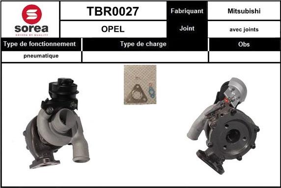 EAI TBR0027 - Turbocompresseur, suralimentation cwaw.fr