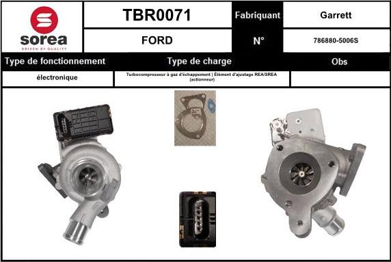 EAI TBR0071 - Turbocompresseur, suralimentation cwaw.fr