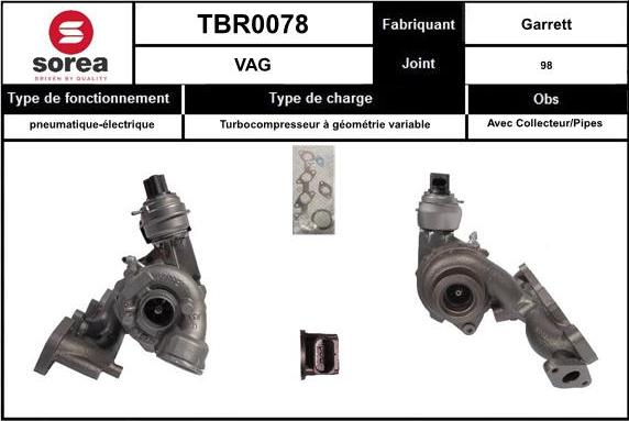 EAI TBR0078 - Turbocompresseur, suralimentation cwaw.fr