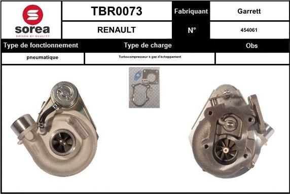 EAI TBR0073 - Turbocompresseur, suralimentation cwaw.fr