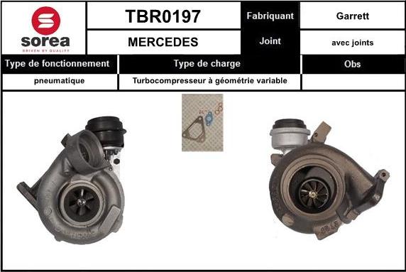 EAI TBR0197 - Turbocompresseur, suralimentation cwaw.fr