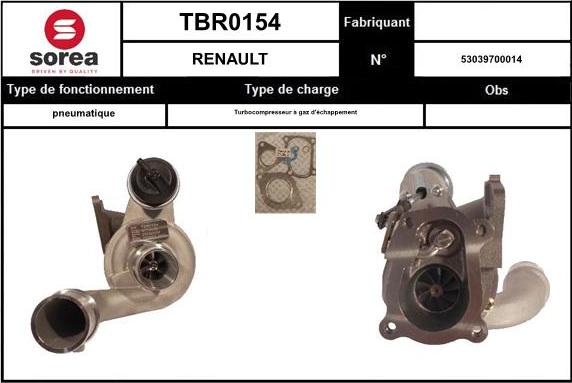 EAI TBR0154 - Turbocompresseur, suralimentation cwaw.fr