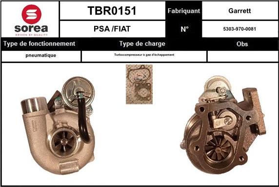 EAI TBR0151 - Turbocompresseur, suralimentation cwaw.fr