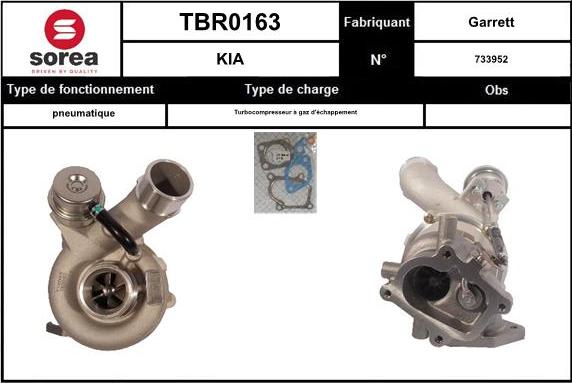 EAI TBR0163 - Turbocompresseur, suralimentation cwaw.fr