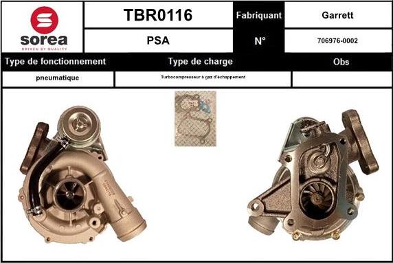 EAI TBR0116 - Turbocompresseur, suralimentation cwaw.fr