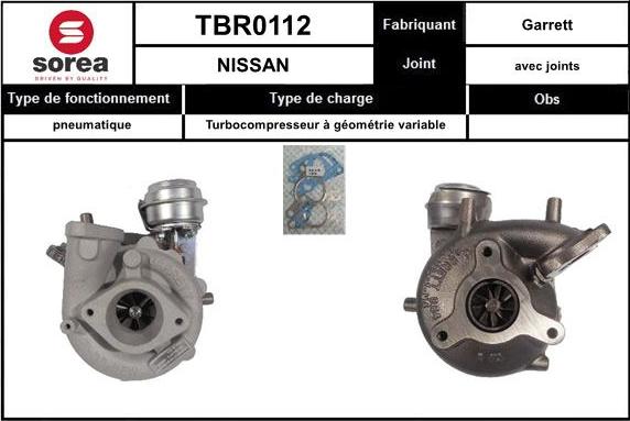 EAI TBR0112 - Turbocompresseur, suralimentation cwaw.fr