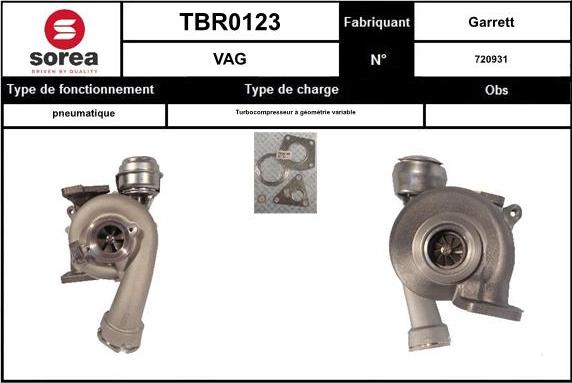 EAI TBR0123 - Turbocompresseur, suralimentation cwaw.fr