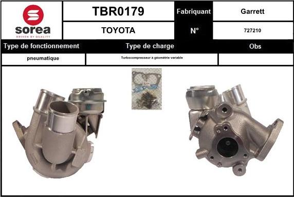 EAI TBR0179 - Turbocompresseur, suralimentation cwaw.fr