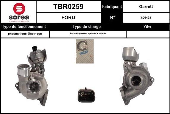 EAI TBR0259 - Turbocompresseur, suralimentation cwaw.fr