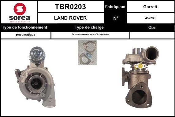 EAI TBR0203 - Turbocompresseur, suralimentation cwaw.fr