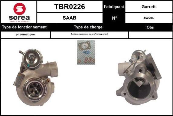 EAI TBR0226 - Turbocompresseur, suralimentation cwaw.fr