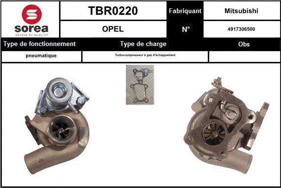 EAI TBR0220 - Turbocompresseur, suralimentation cwaw.fr