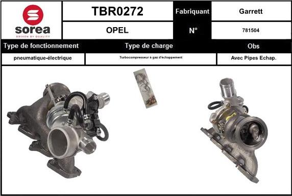 EAI TBR0272 - Turbocompresseur, suralimentation cwaw.fr