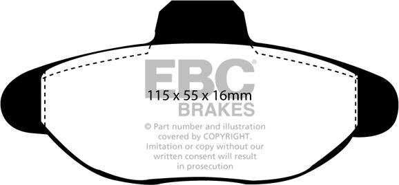 EBC Brakes DP944 - Kit de plaquettes de frein, frein à disque cwaw.fr