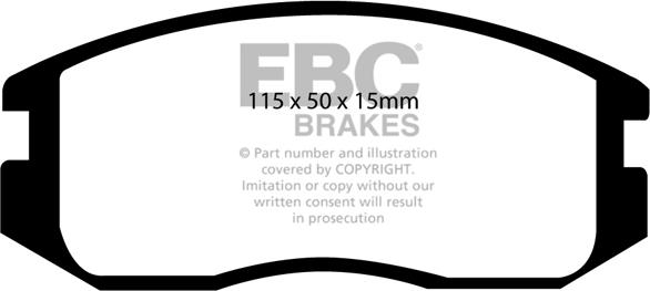 EBC Brakes DP941 - Kit de plaquettes de frein, frein à disque cwaw.fr