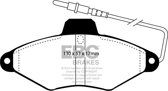 EBC Brakes DP942 - Kit de plaquettes de frein, frein à disque cwaw.fr