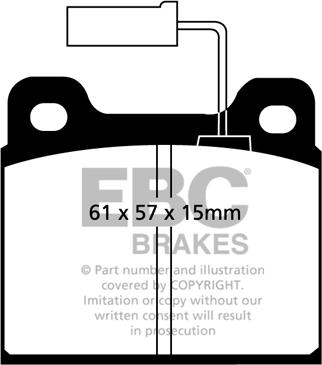 EBC Brakes DP913 - Kit de plaquettes de frein, frein à disque cwaw.fr