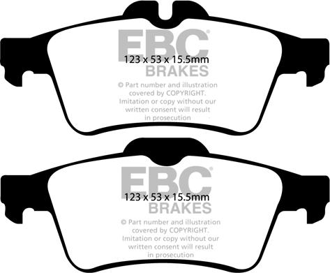 EBC Brakes DP91749 - Kit de plaquettes de frein, frein à disque cwaw.fr