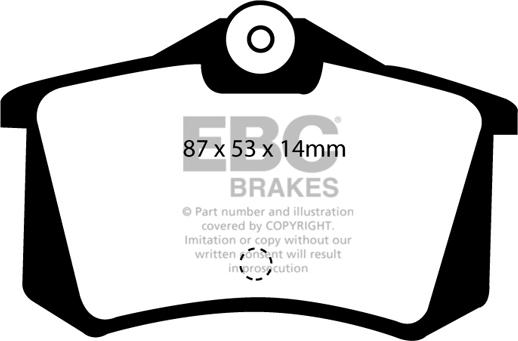 EBC Brakes DP4999R - Kit de plaquettes de frein, frein à disque cwaw.fr