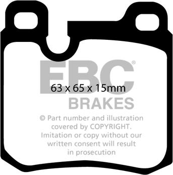 EBC Brakes DP4996R - Kit de plaquettes de frein, frein à disque cwaw.fr