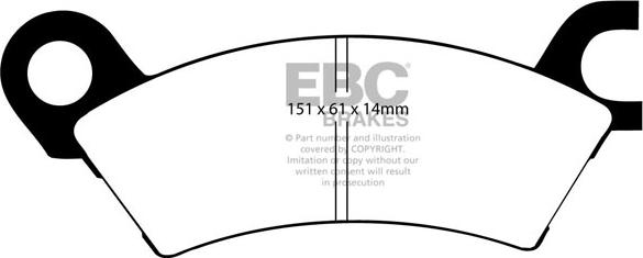 EBC Brakes DP441 - Kit de plaquettes de frein, frein à disque cwaw.fr