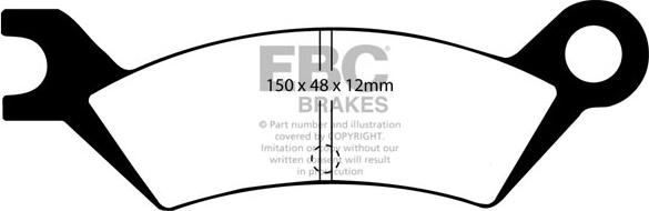 EBC Brakes DP442 - Kit de plaquettes de frein, frein à disque cwaw.fr