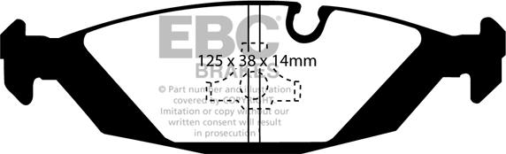 EBC Brakes DP447/2 - Kit de plaquettes de frein, frein à disque cwaw.fr