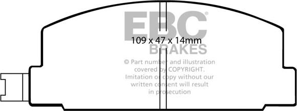 EBC Brakes DP469 - Kit de plaquettes de frein, frein à disque cwaw.fr