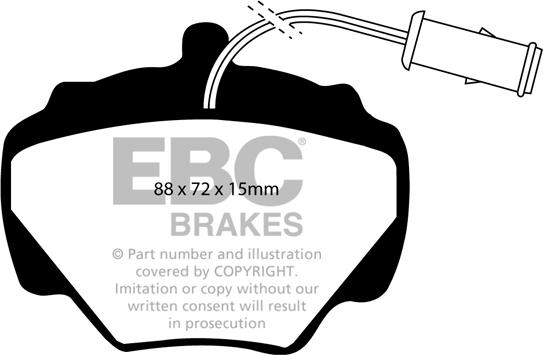 EBC Brakes DP4663R - Kit de plaquettes de frein, frein à disque cwaw.fr