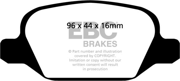 EBC Brakes DP41430R - Kit de plaquettes de frein, frein à disque cwaw.fr