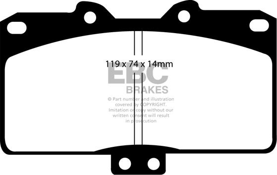 EBC Brakes DP41097R - Kit de plaquettes de frein, frein à disque cwaw.fr