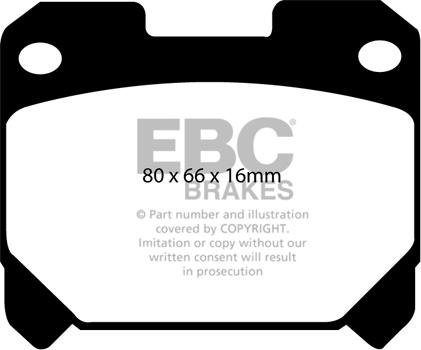 EBC Brakes DP41005R - Kit de plaquettes de frein, frein à disque cwaw.fr