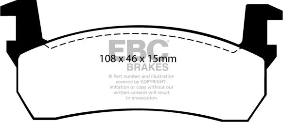 EBC Brakes DP484 - Kit de plaquettes de frein, frein à disque cwaw.fr