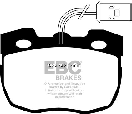 EBC Brakes DP4814R - Kit de plaquettes de frein, frein à disque cwaw.fr