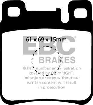 EBC Brakes DP4887R - Kit de plaquettes de frein, frein à disque cwaw.fr