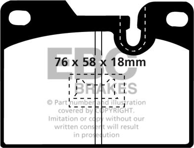 EBC Brakes DP4346R - Kit de plaquettes de frein, frein à disque cwaw.fr