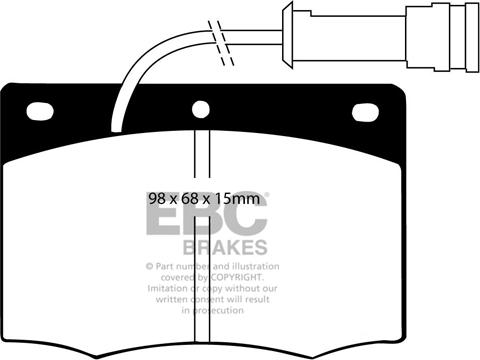 EBC Brakes DP437 - Kit de plaquettes de frein, frein à disque cwaw.fr