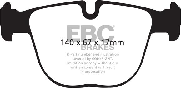 EBC Brakes DP42008R - Kit de plaquettes de frein, frein à disque cwaw.fr