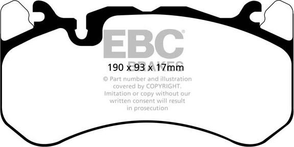 EBC Brakes DP42081R - Kit de plaquettes de frein, frein à disque cwaw.fr