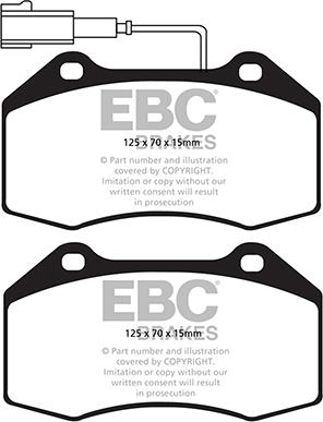 EBC Brakes DP42021R - Kit de plaquettes de frein, frein à disque cwaw.fr