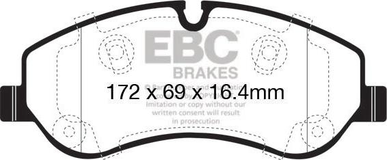 EBC Brakes DPX2151 - Kit de plaquettes de frein, frein à disque cwaw.fr