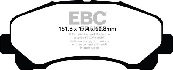 EBC Brakes DP62113 - Kit de plaquettes de frein, frein à disque cwaw.fr