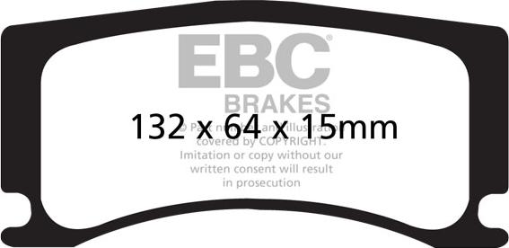 EBC Brakes DP42112R - Kit de plaquettes de frein, frein à disque cwaw.fr