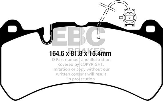 EBC Brakes DP42354R - Kit de plaquettes de frein, frein à disque cwaw.fr