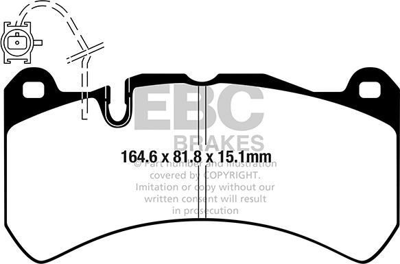 EBC Brakes DP42355R - Kit de plaquettes de frein, frein à disque cwaw.fr